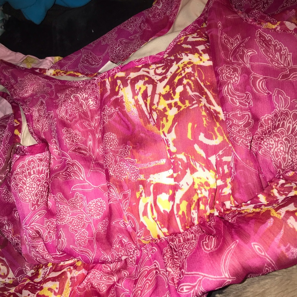 Silky high low dress